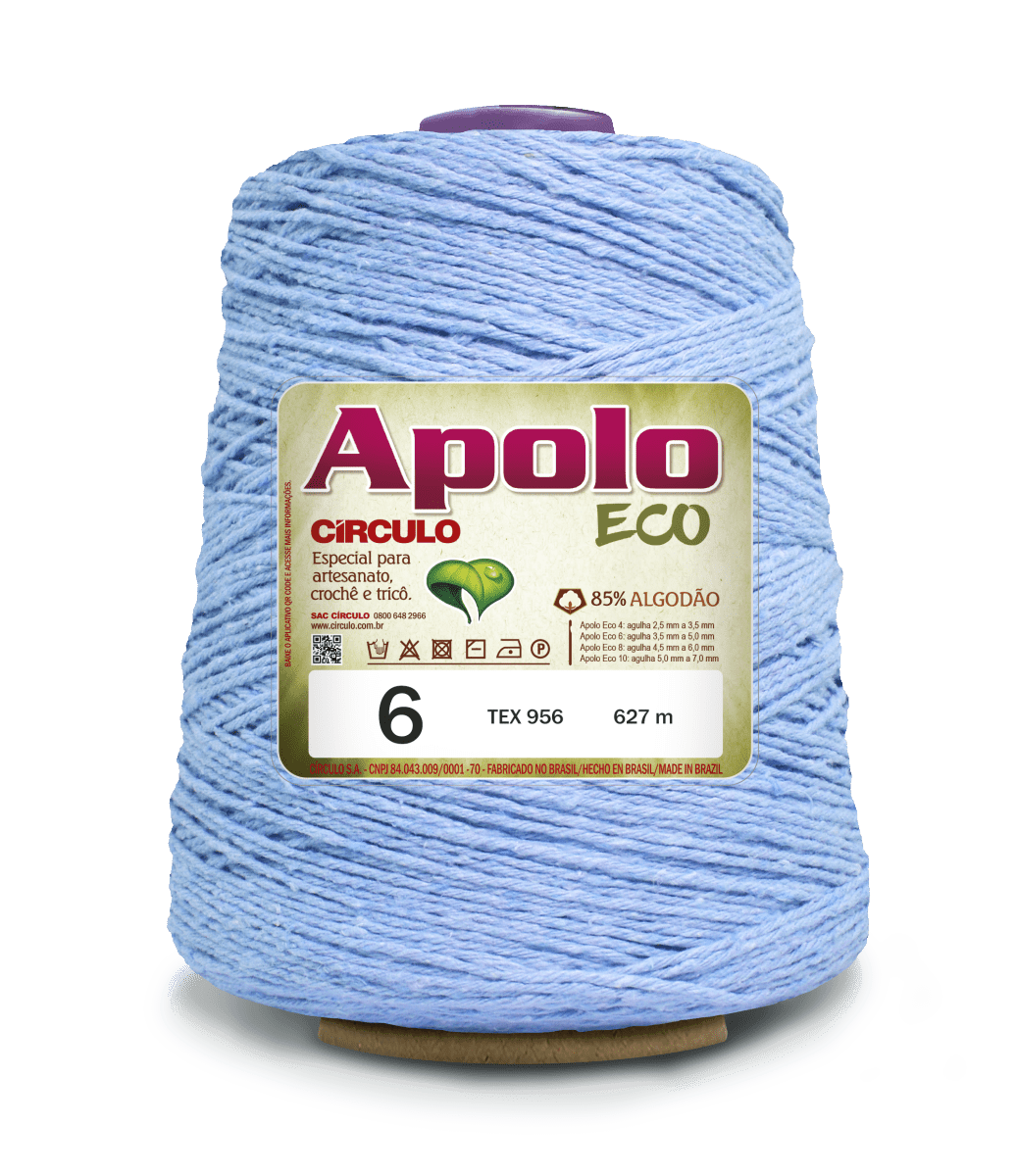 Apolo Eco 4/6 Cotton Cord Yarn – Ideal for Crochet Bags & Home Decor (600g) - Leo Hobby