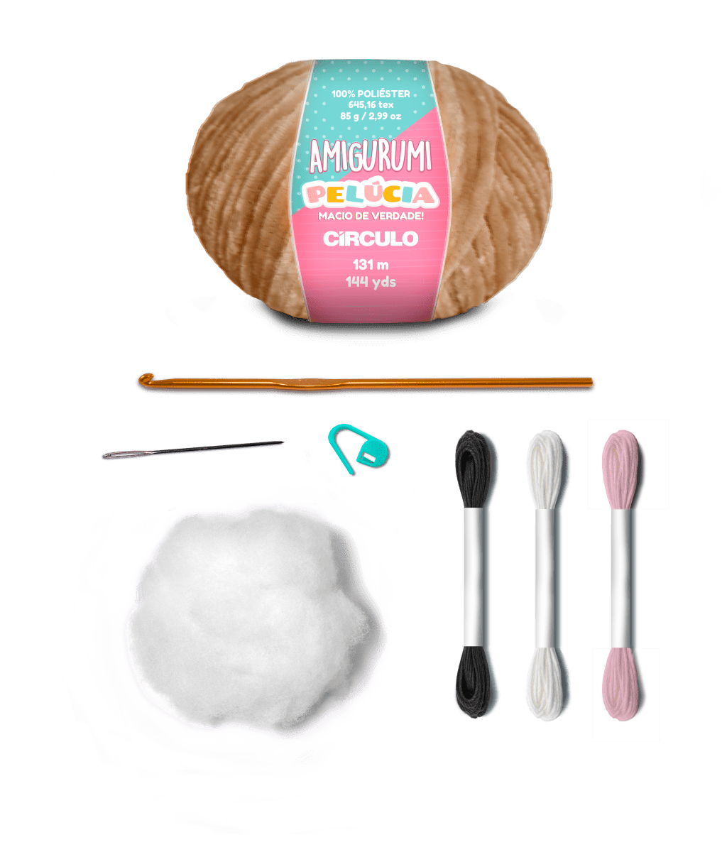 Circulo Amigurumi Kit Plush Teddy Collection - Almond - Leo Hobby