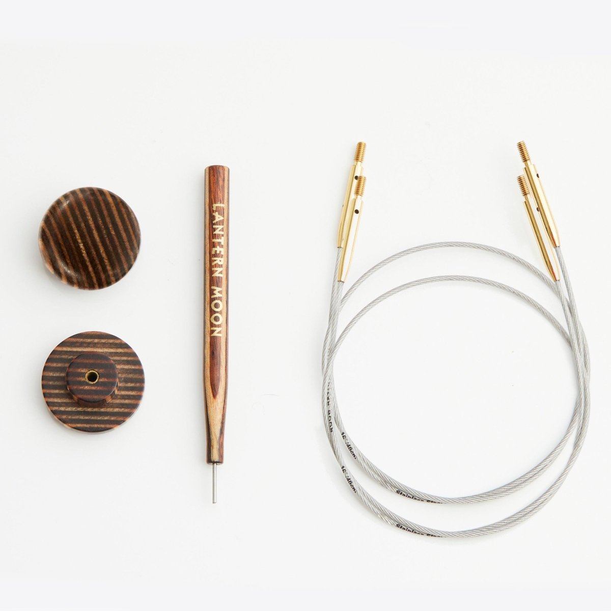 KnitPro Lantern Moon Fixed/Swivel Cords, premium quality