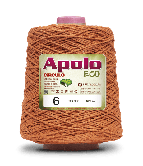 Apolo Eco 4/6 Cotton Cord Yarn – Ideal for Crochet Bags & Home Decor (600g) - Leo Hobby