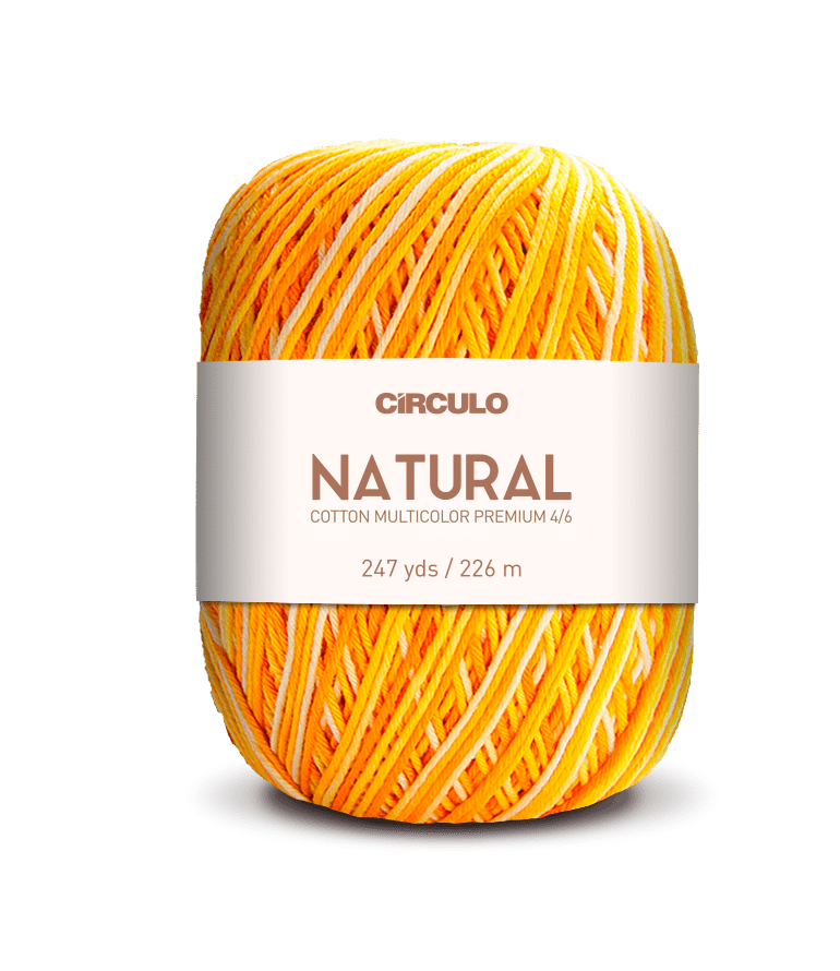Circulo Barroco Multicolor Premium 4/6, 100% Cotton Yarn for Crochet and Knitting, 226m/200g - Leo Hobby Marketplace
