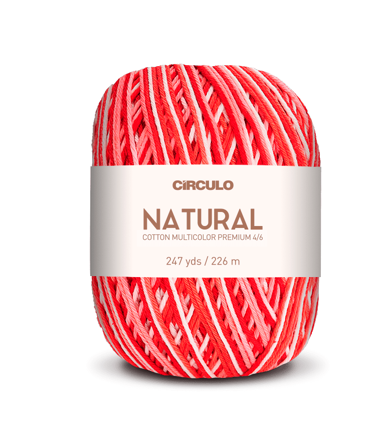 Circulo Barroco Multicolor Premium 4/6, 100% Cotton Yarn for Crochet and Knitting, 226m/200g - Leo Hobby Marketplace