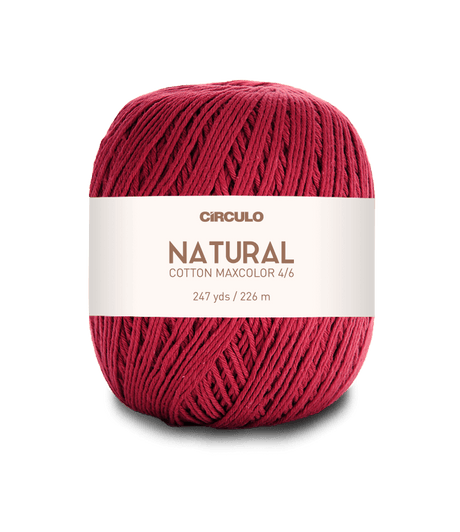 Circulo Natural Cotton Maxcolor (Barroco) 4/6 100% Cotton Yarn for Crochet and Knitting, 226m/200g - Leo Hobby Marketplace