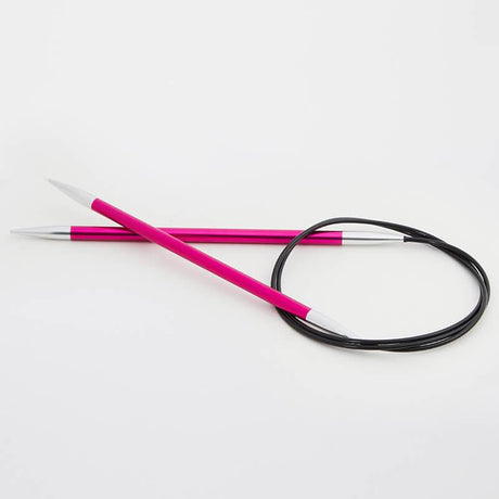 Length-specific KnitPro Zing Fixed Circular Needles